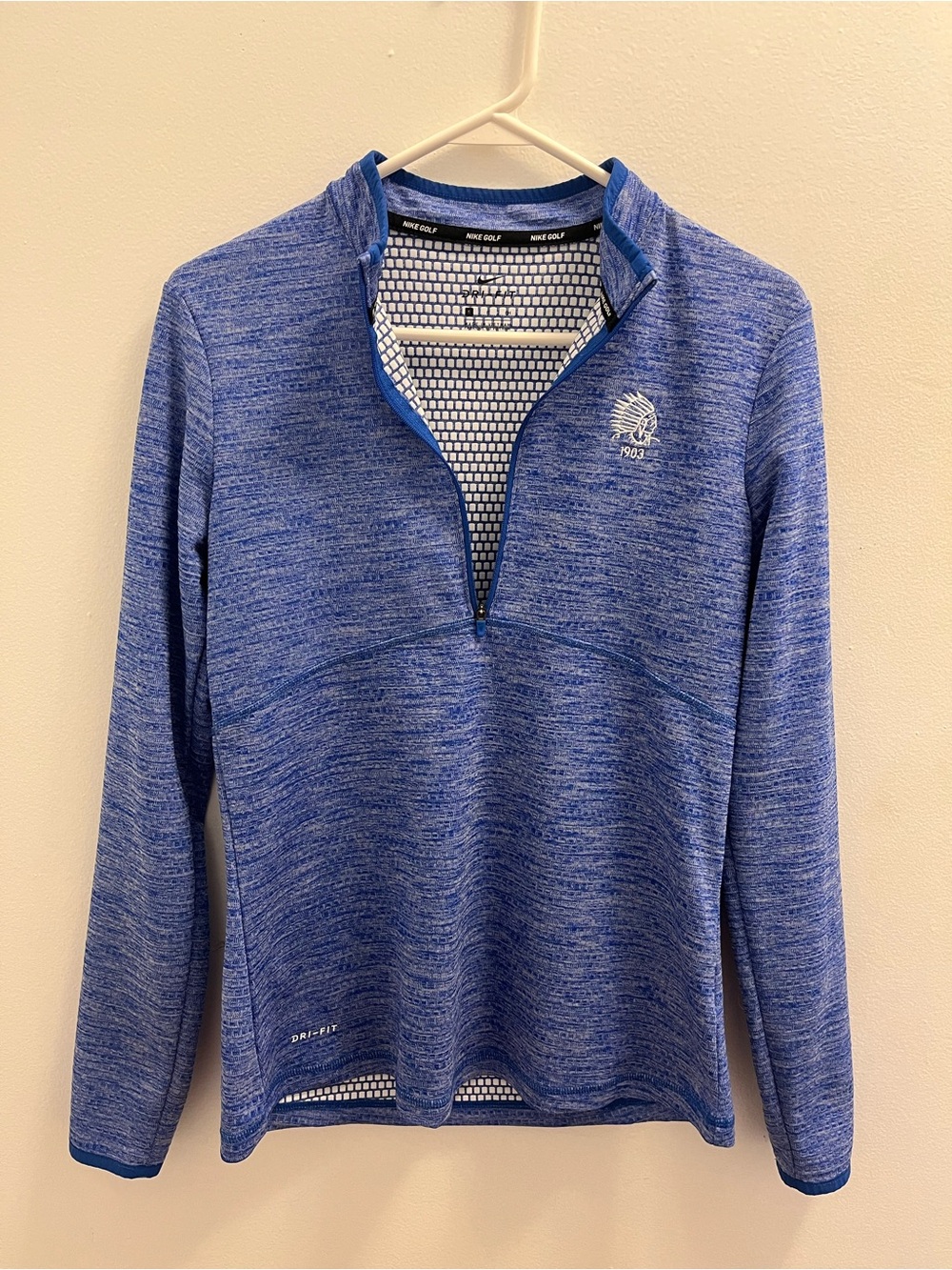Never worn Small Nike Blue Heather Quarter-Zip Golf Pullover